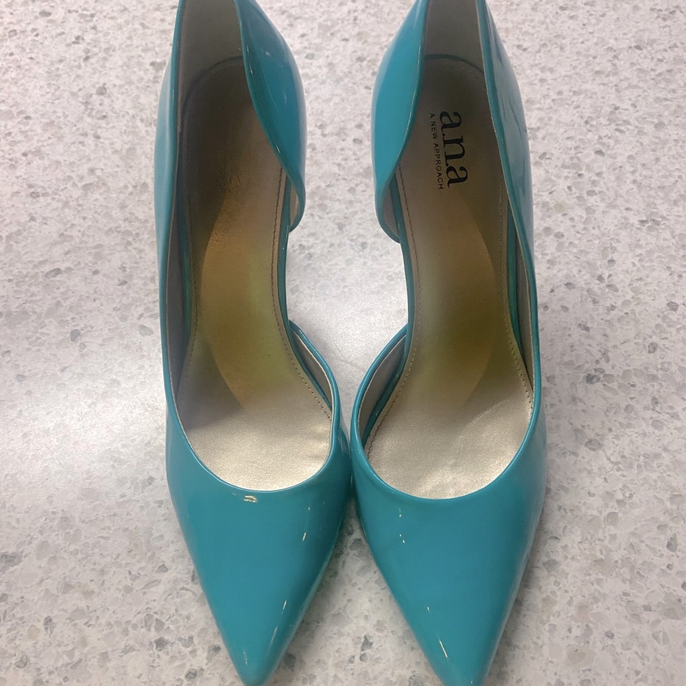 Ana teal heels size 10